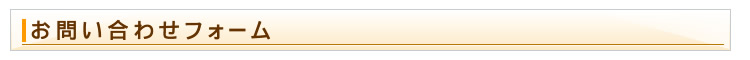 お問い合わせフォーム